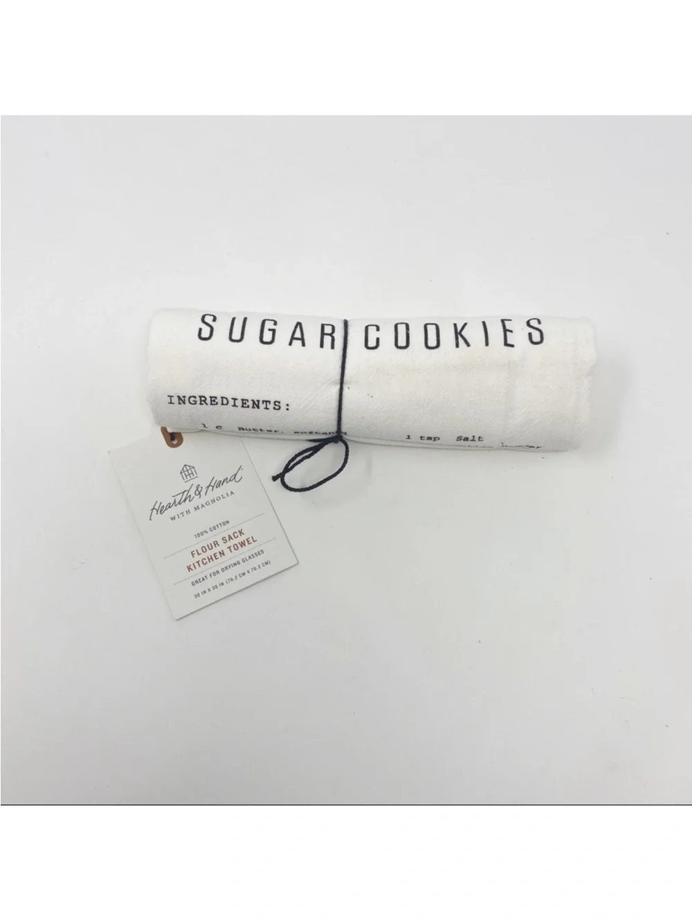 Hearth & Hand Magnolia Sugar Cookie Recipe Flour Sack Kitchen Towel